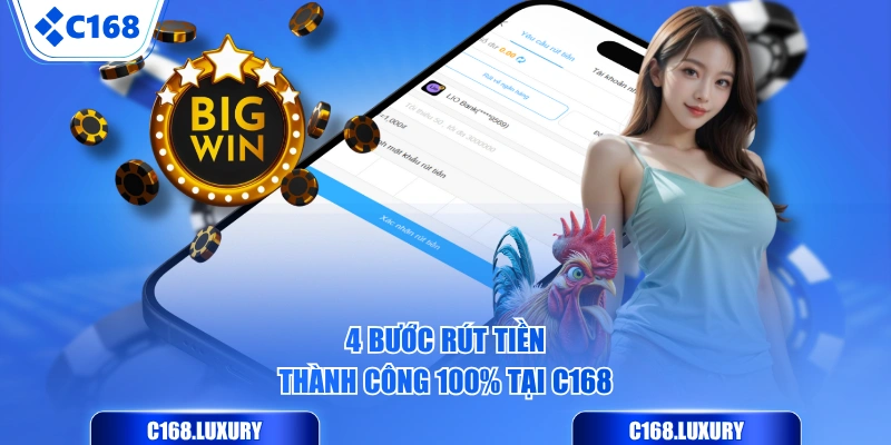 4 bước rút tiền thành công 100% tại C168